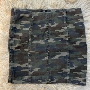 Free People Camo Skirt